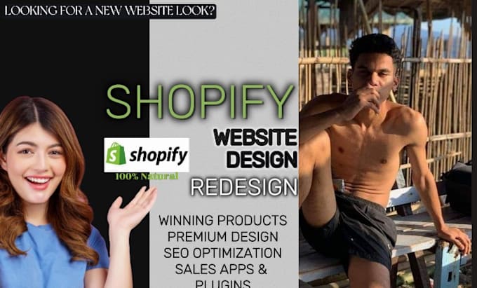 Gig Preview - Do create your business shopify creative look