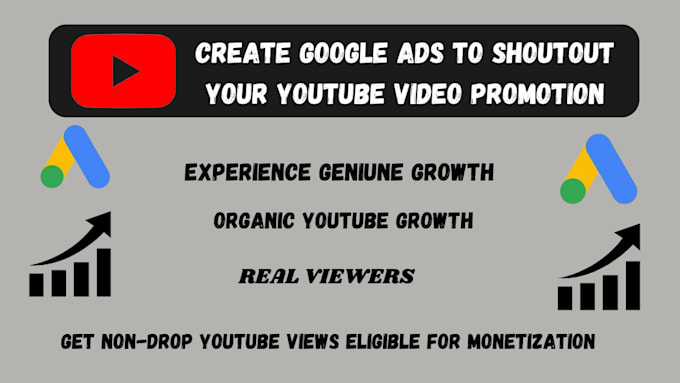 Gig Preview - Create google ads campaign to shoutout your youtube