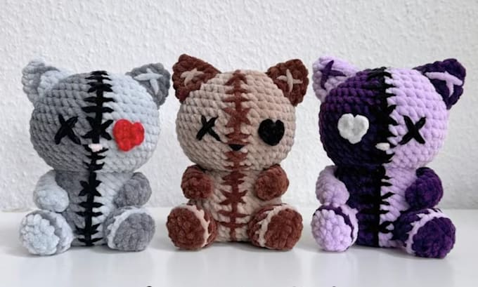 Gig Preview - Meticulously write step by step amigurumi crochet pattern for esty or store