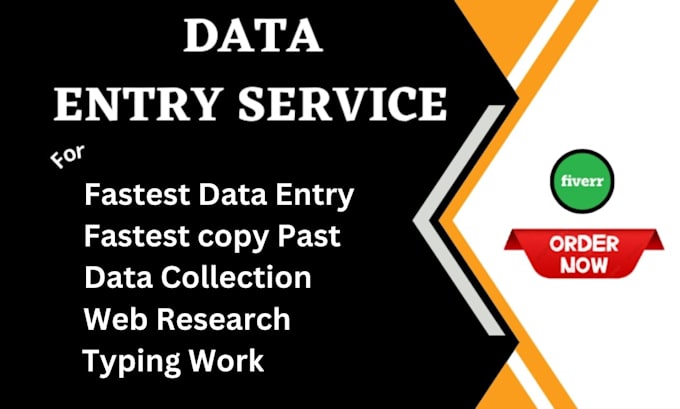 Bestseller - do accurate data entry, web research, copy past, and fast typing work