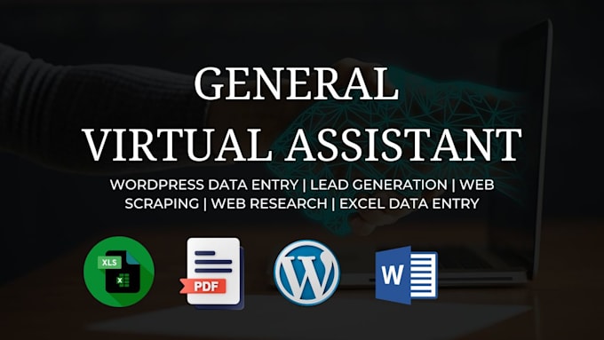 Gig Preview - Be virtual assistant for lead generation, wordpress data entry, copy paste work