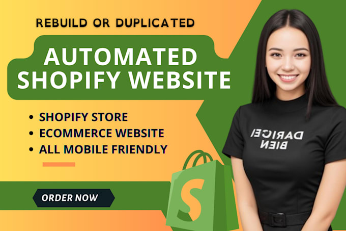 Gig Preview - Redesign or design automated dropshipping shopify store fix edit shopify blog