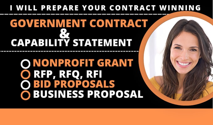 Gig Preview - Do rfi rfp rfq, nonprofit grant bid proposal, and investment contract