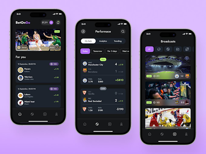 Gig Preview - Develop bet app, sport bet app, bet website, fantasy sport app