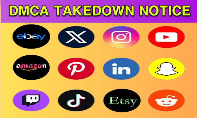 Gig Preview - Takedown harassing defaming content from google,reddit,tiktok,ig,fb,yt,x by dmca