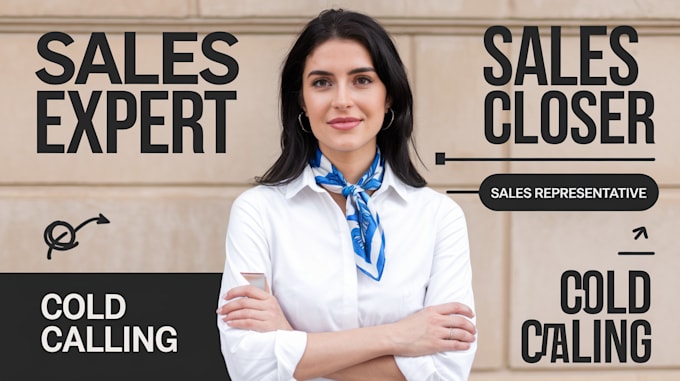 Gig Preview - Be your sales rep, sales closer, cold calling, sales agent