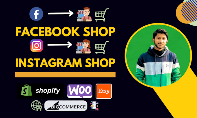 Gig Preview - Set up facebook and instagram shop with shopify integration