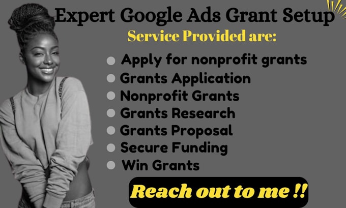 Gig Preview - Setup google ads grant manage ads grant for nonprofit website apply for grants