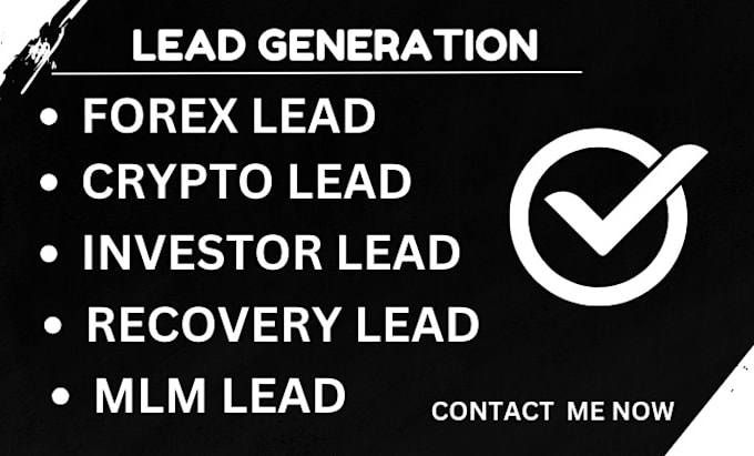 Gig Preview - Deliver verified forex recovery lead, forex lead from your targeted country