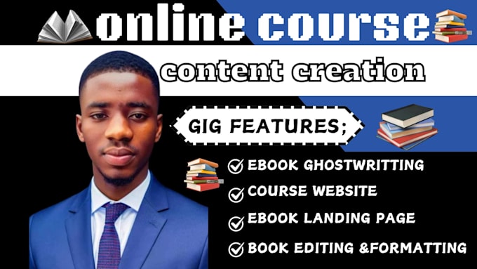 Gig Preview - Ghostwrite ebook online course content, children ebook, ebook reselling