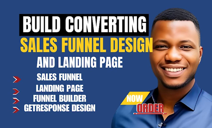 Gig Preview - Build sales funnel in getresponse, landing page in getresponse and funnels