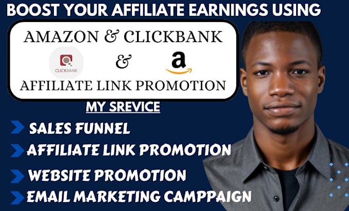 Gig Preview - Develop amazon affiliate website clickbank affiliate sales funnel passive income