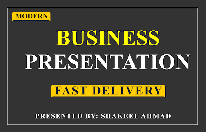 Gig Preview - Design a professional business presentation