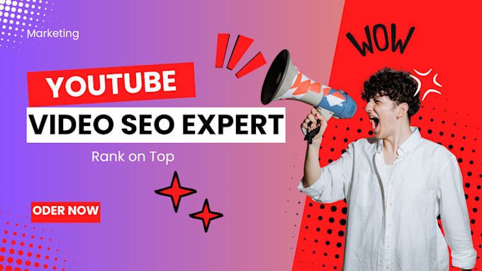 Gig Preview - Do the best youtube video SEO to improve your video organic rank