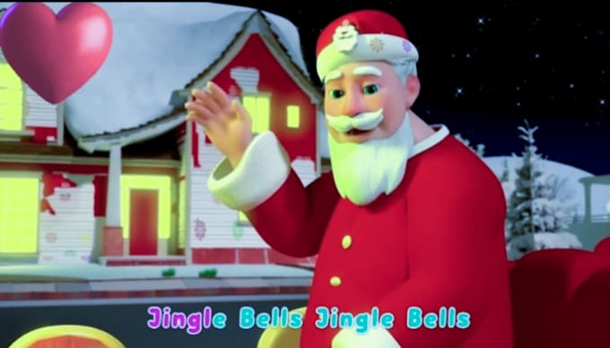 Gig Preview - Do 2d 3d christmas santa elves reinder character design for kids song animation