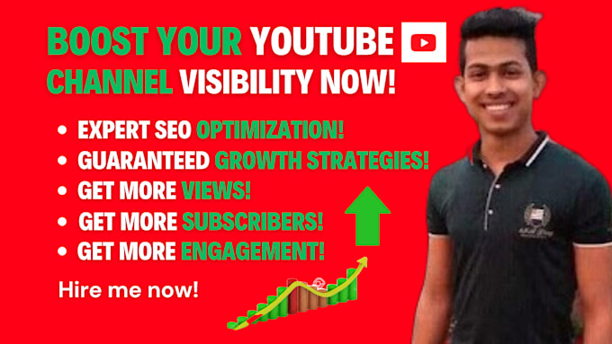 Gig Preview - Do best youtube video SEO expert optimization and channel growth manager