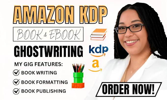 Gig Preview - Do non fiction ebook ghostwriting amazon kdp book publishing formatting editing