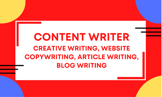 Gig Preview - Be your content writer