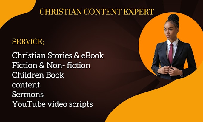 Gig Preview - Christian story, articles, content, sermons, and children book