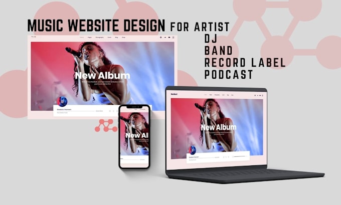 Gig Preview - Design your music website, artist, and dj website with full booking system