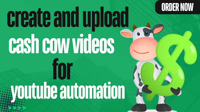 Bestseller - do automated youtube cash cow videos cash cow  channel and faceless videos