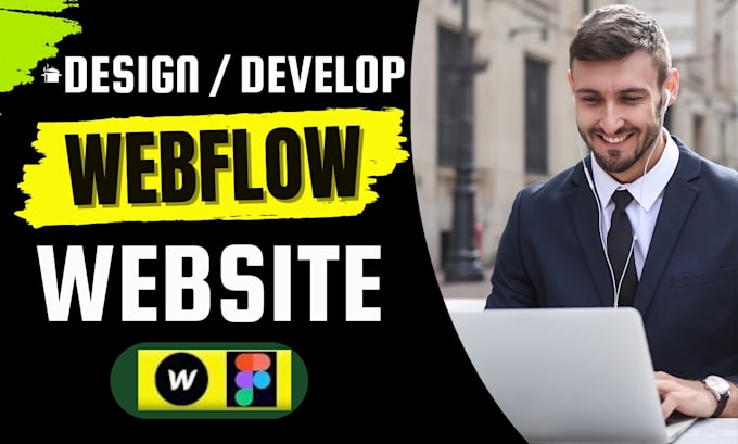 Gig Preview - Develop webflow website, convert figma to webflow with custom animation