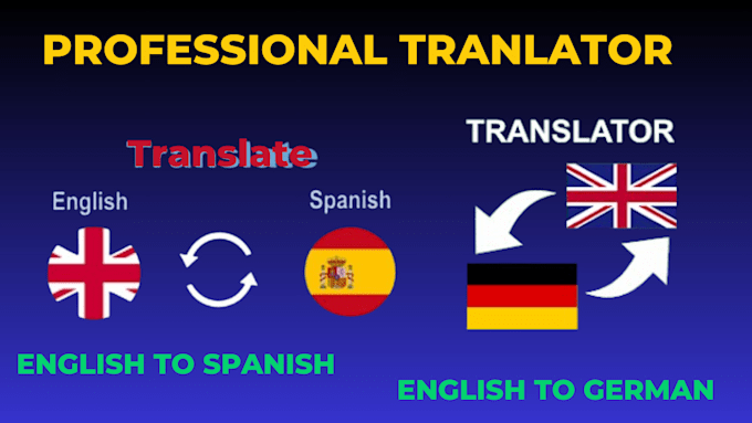 Gig Preview - Translate your book from german to english and spanish to english or vice versa