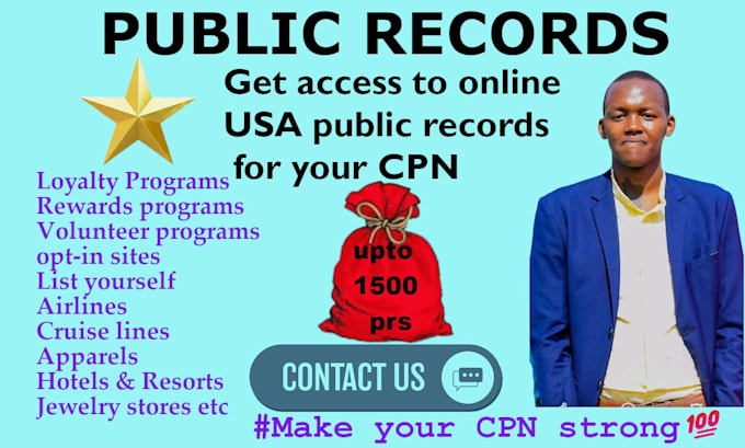 Gig Preview - Manually create accounts on various public records for you