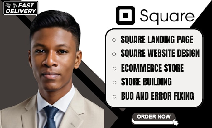 Gig Preview - Design square website, square online store, and square website redesign