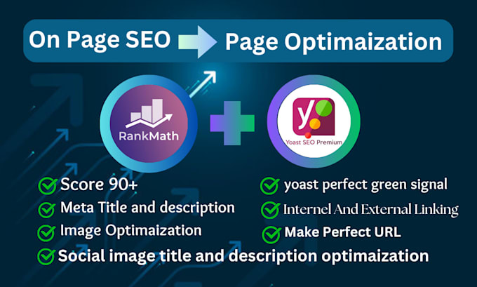 Gig Preview - Do on page SEO setup rankmath or yoast or optimaized posts and pages 90 score