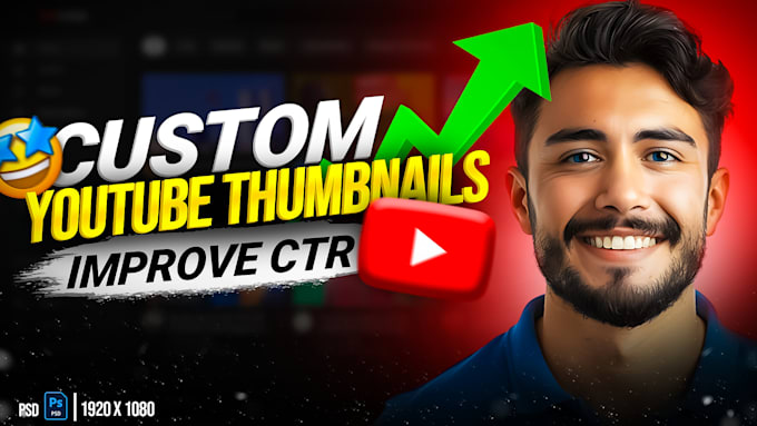 Gig Preview - Design creative and eye catchy thumbnails which will increase your CTR