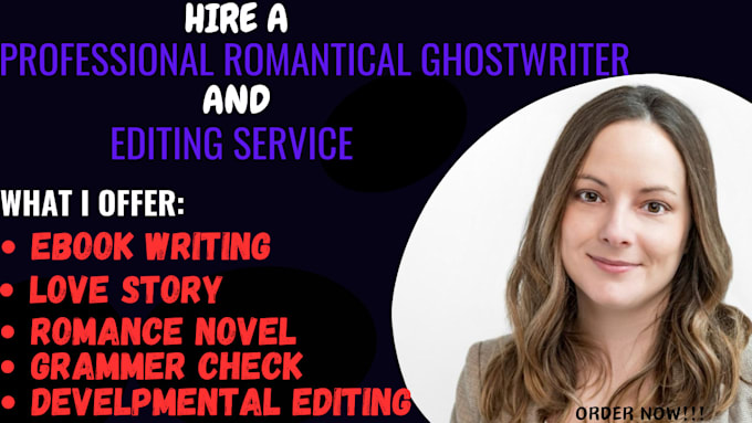 Gig Preview - Ghostwrite a compelling romance, erotic novel, or love story ebook of any length