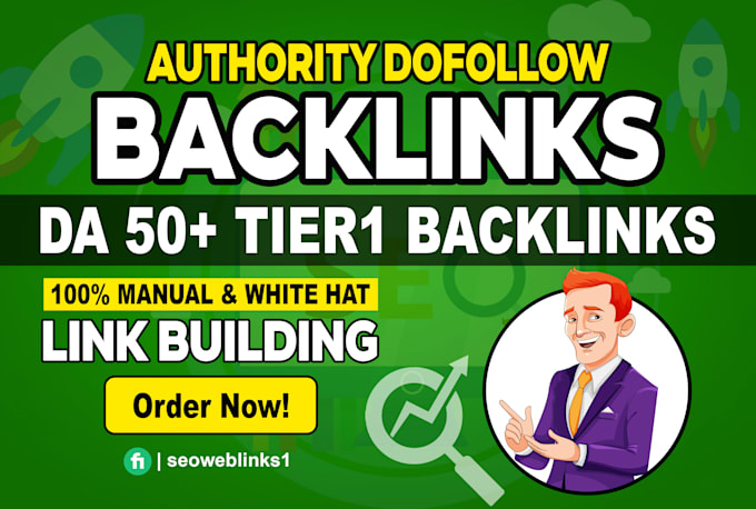 Gig Preview - Make high quality seo dofollow backlinks