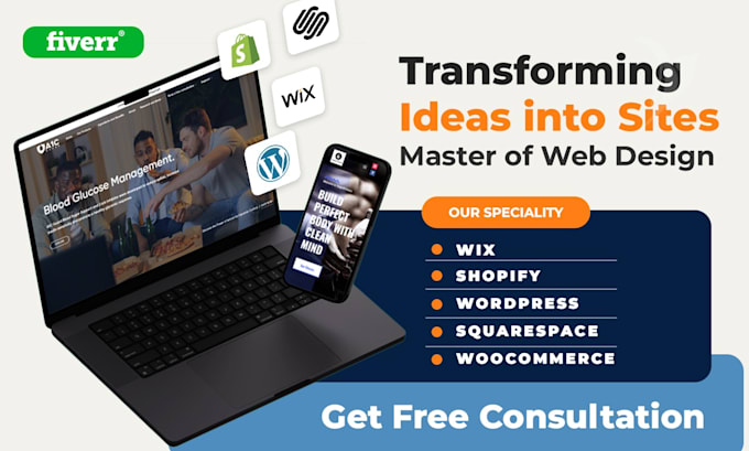 Gig Preview - Create wordpress website and shopify ecommerce store development expert design