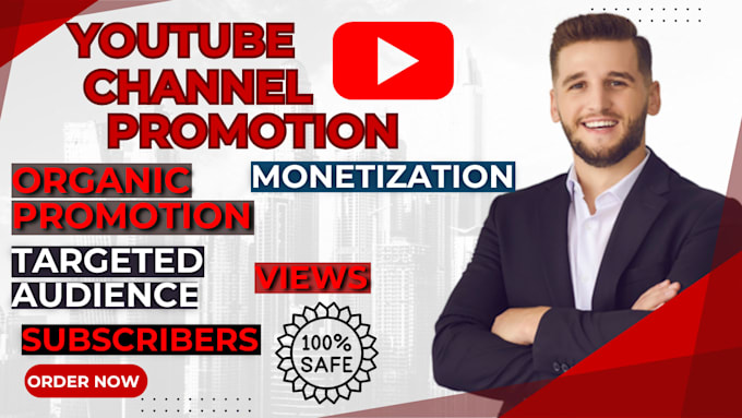 Gig Preview - Do super fast organic youtube channel promotion and monetization