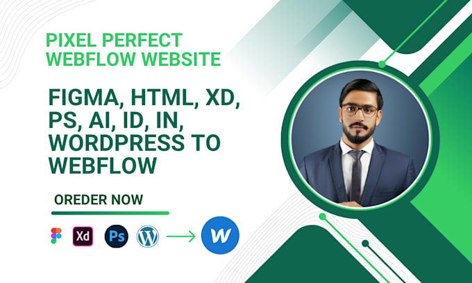 Bestseller - design redesing and convert figma, html, HD, px, ai, any platform to webflow