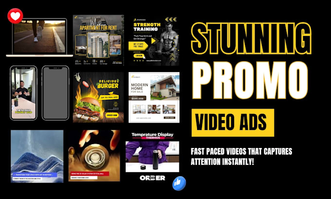 Gig Preview - Create a stunning promo video ad, commercials or promotional video ads