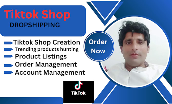 Gig Preview - Set up tiktok shop dropshipping and grow your business