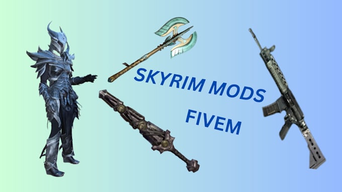 Gig Preview - Do bespoke skyrim models, armor, weapons and accessories