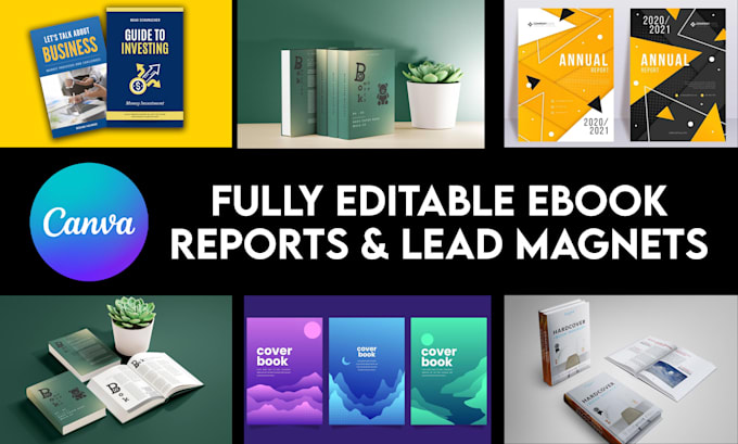 Gig Preview - Canva ebook design eboook product catalog design lead magnet pdfs workbook