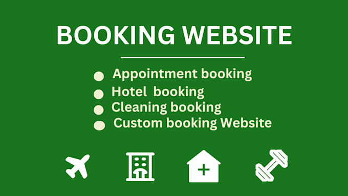 Gig Preview - Appointment booking, hotel booking, cleaning booking wordpress website