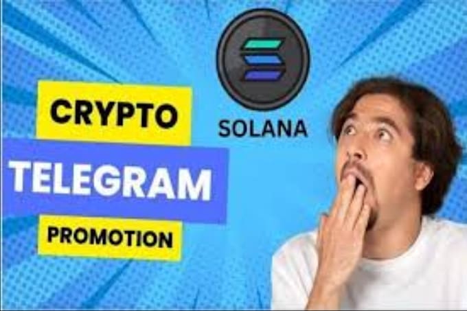 Gig Preview - Telegram crypto promotion,solanamemecoin to reach 100percent presale on pinksale