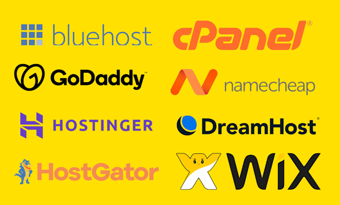 Gig Preview - Setup bluehost web hosting, hostinger, hostgator, namecheap, dreamhost, wix, a2