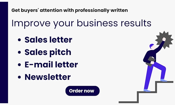 Gig Preview - Write high conversion sales letters sales copy sales pitch to boost sales