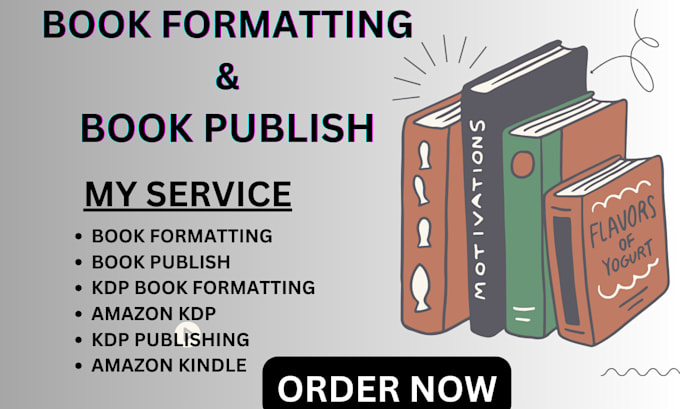 Gig Preview - Publish book on amazon kindle kdp, book formatting, amazon kdp book publishing