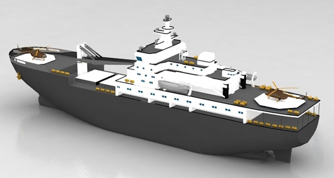 Gig Preview - Do 3d boat, 3d ship, titanic ship, warship, military ship, hull for 3d printing