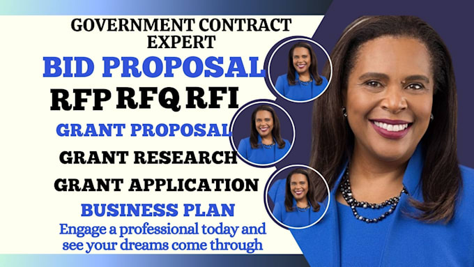 Gig Preview - Craft winning government contract, rfp research, bid proposal, grant writing