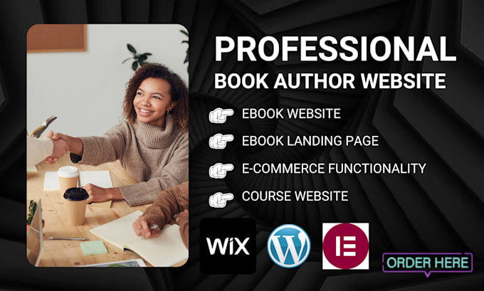 Gig Preview - Do book author website, ebook website, course website ebook landing page