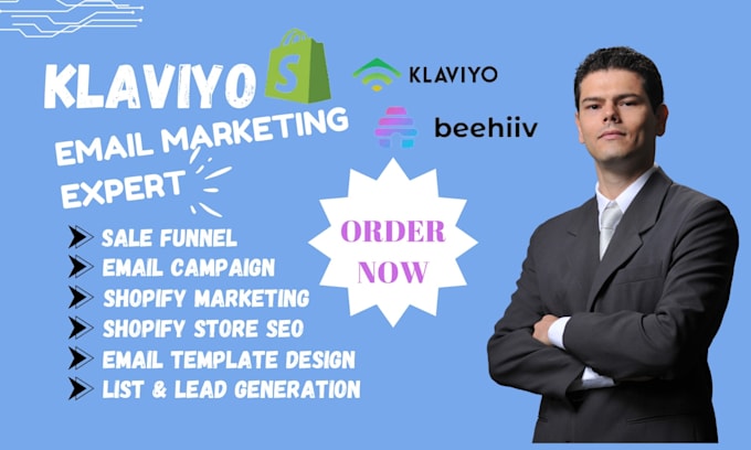 Gig Preview - Design, fix, setup klaviyo sale funnel, klaviyo email template and marketing