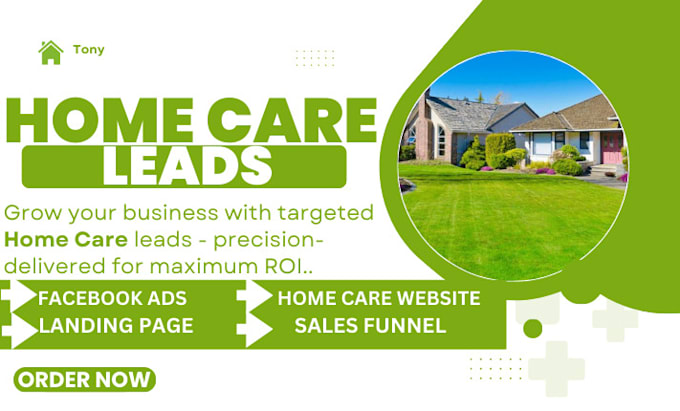 Gig Preview - Home care leads home care website home care sales funnel home care landing page